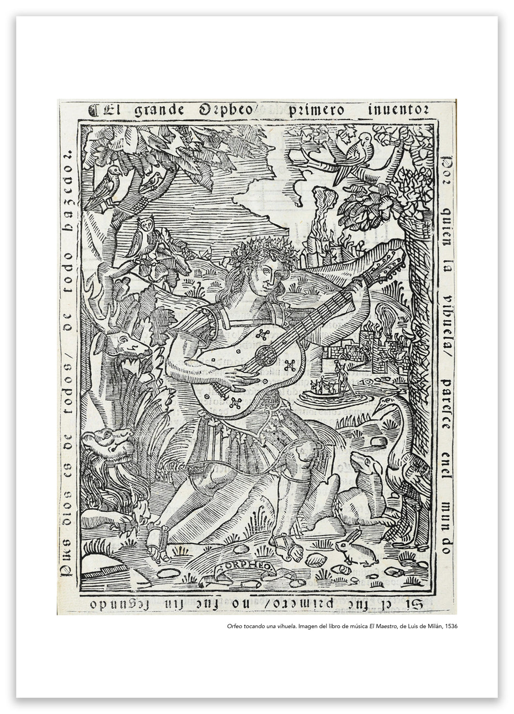 Orpheus Playing a Vihuela